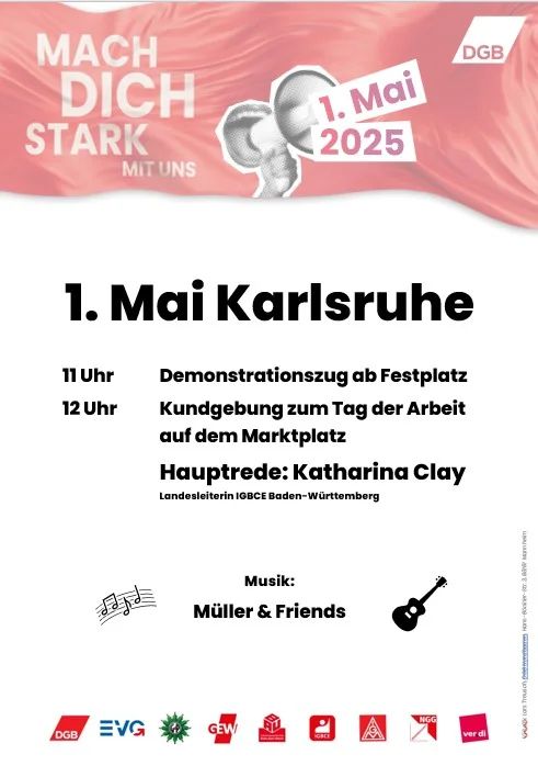 Mach dich Stark
1. Mai 2025
DGB
