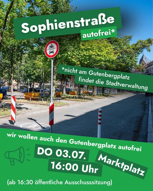 Sophienstraße autofrei